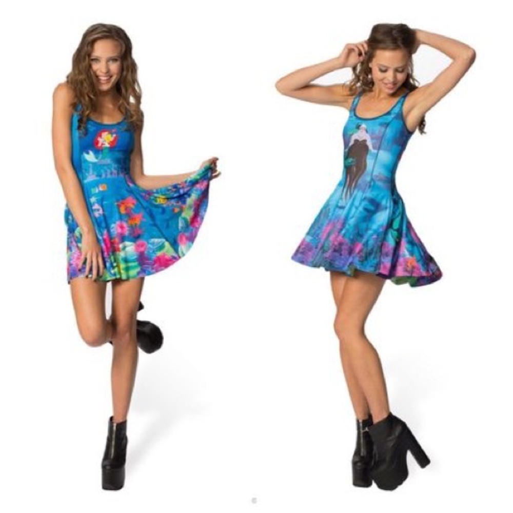 Blackmilk Disney Ursula Vs Ariel Inside out dress